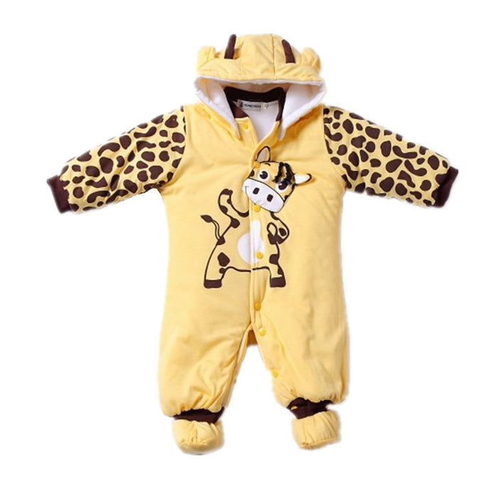 Winter Baby Rompers Boy Girl Hat Jumpsuit Shoes Sets Down Coat Baby Clothes Layette Kids Suit Newborn Overalls Clothing Parkas
