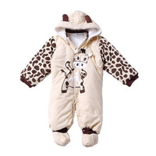 Load image into Gallery viewer, Winter Baby Rompers Boy Girl Hat Jumpsuit Shoes Sets Down Coat Baby Clothes Layette Kids Suit Newborn Overalls Clothing Parkas
