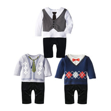 Load image into Gallery viewer, Spring Autumn Boy Rompers Gentry Newborn Layette Children Clothing Long Sleeve Overalls Fashion Casual Jumpsuit Baby Clothes