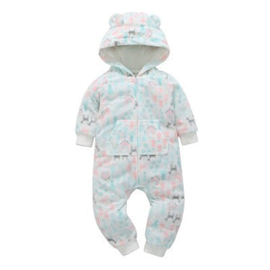 Spring Baby Rompers 3-24M Brand Clothes Children Clothing Boy Girl Romper Newborn Jumpsuit Casual Overalls Cotton Hooded