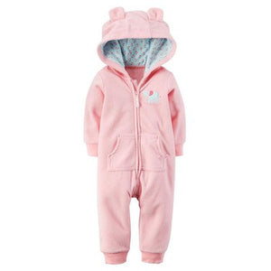Spring Baby Rompers 3-24M Brand Clothes Children Clothing Boy Girl Romper Newborn Jumpsuit Casual Overalls Cotton Hooded